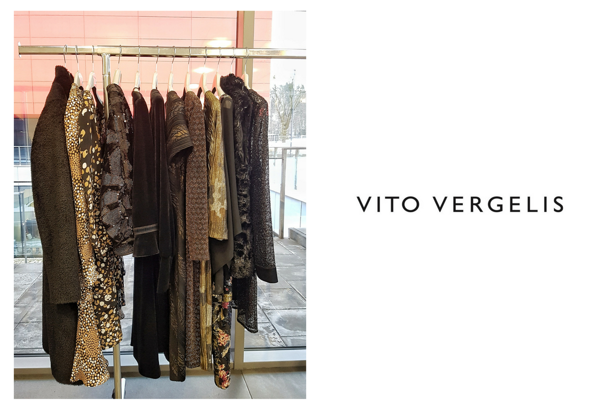 sukienki w kolorach brązu i czerni Vito Vergelis