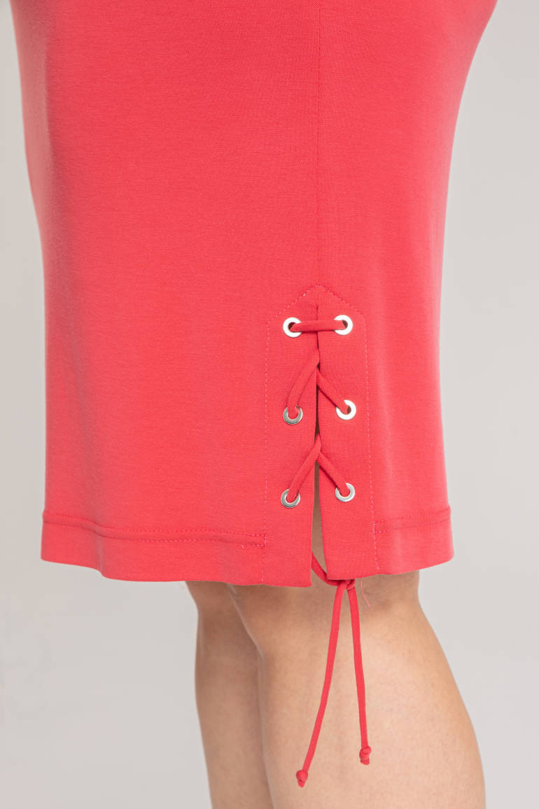 czerwona sukienka z modalu Vito Vergelis