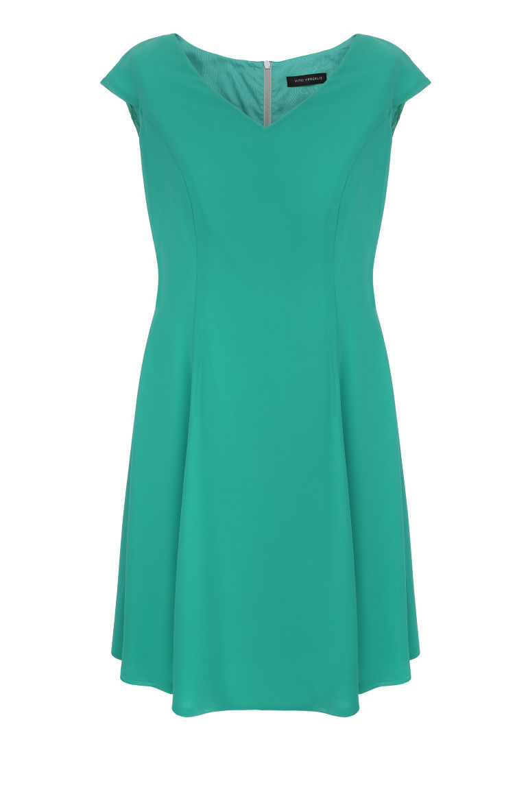 Zielona sukienka z szyfonu marki Vito Vergelis