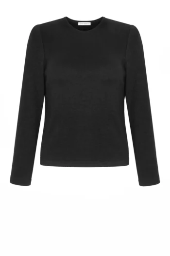 czarna bluzka sweterkowa damska z dzianiny polska marka Vito Vergelis