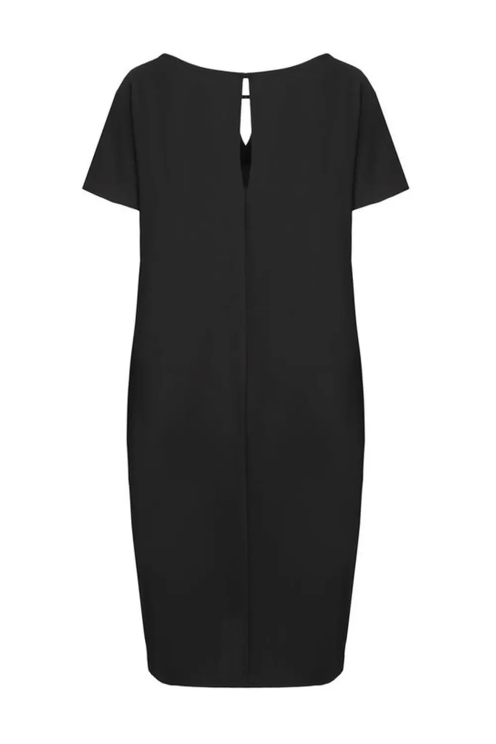 Czarna sukienka oversize krótki rękaw marki Vito Vergelis