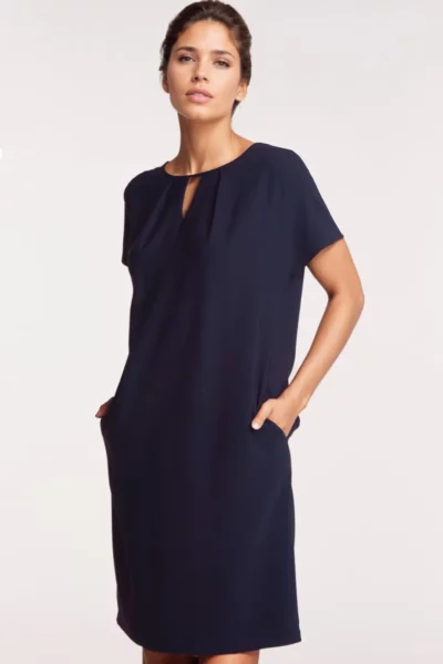 Granatowa sukienka oversize