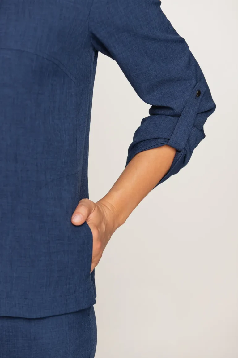 żakiet damski z kapturem na suwak tkaninowa bluza damska polska marka Vito Vergelis
