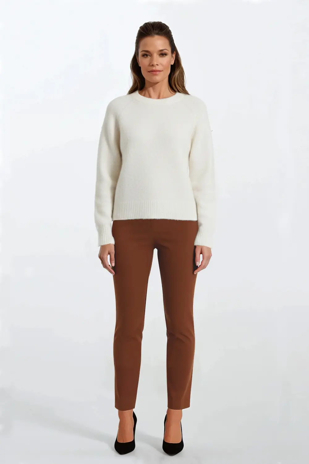 spodnie-damskie-z-elastanem-karmel-bez-Vito-Vergelis-4502-2 spodnie damskie z elastanem camel polska marka Vito Vergelis