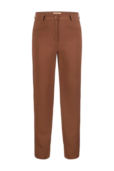 Spodnie damskie z elastanem camel