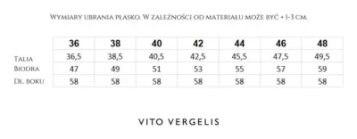 Granatowa spódnica do pracy z wełną dziewiczą