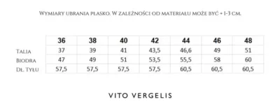 Czarna spódnica w prążek