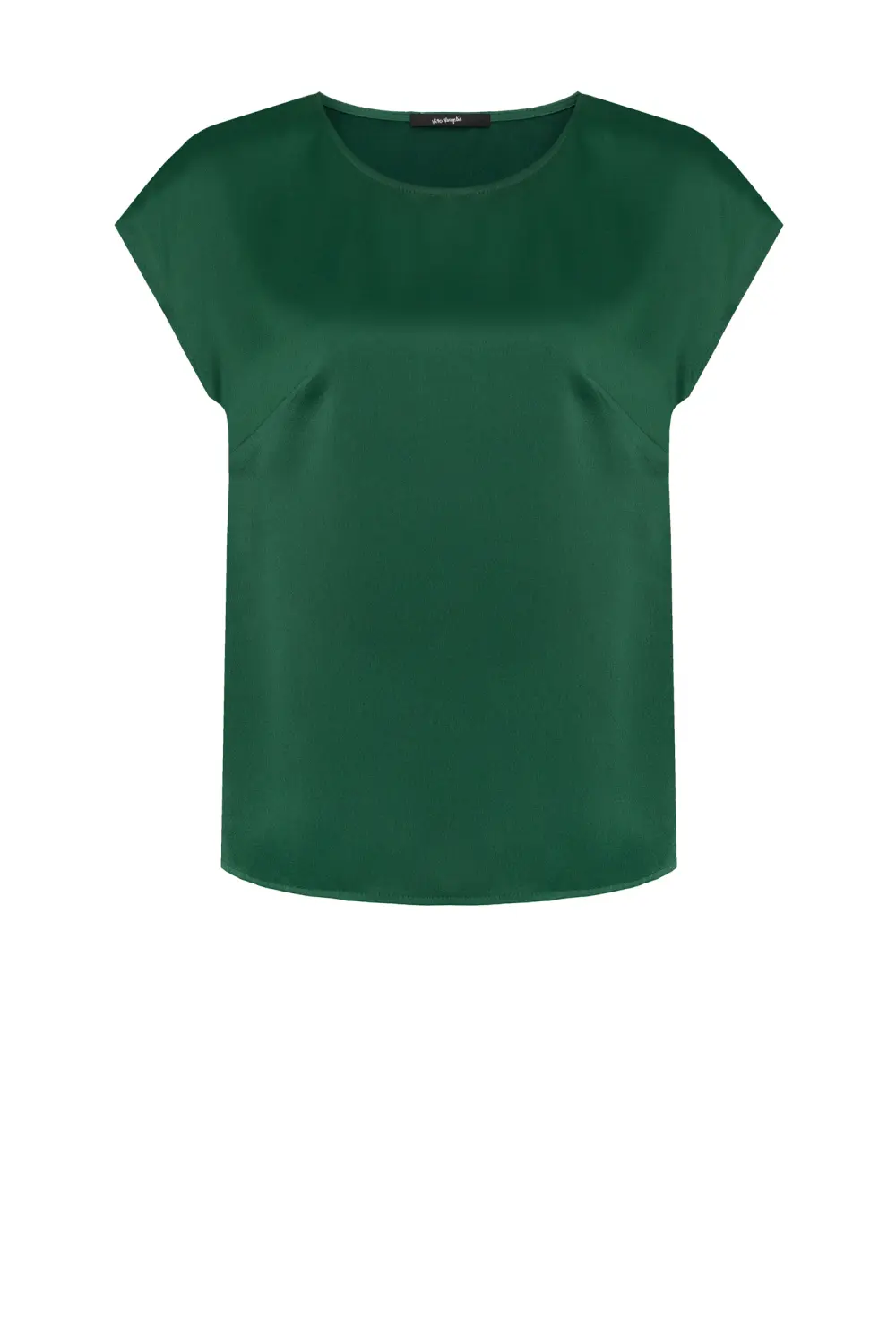 Zielona bluzka damska satynowa wizytowa polska marka Vito Vergelis